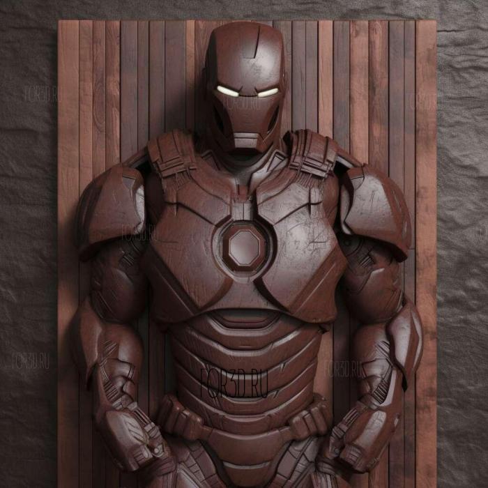 ironman 2 stl model for CNC